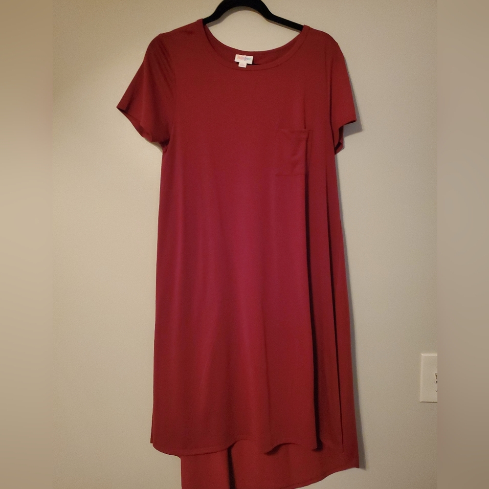 Lularoe Carly with pocket, size Medium, color - Burgundy